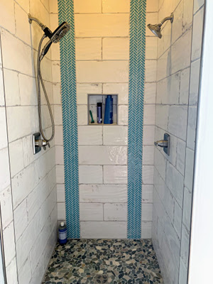finished master shower